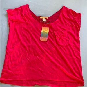 Pinkberry Knit-Embellishment Shirt